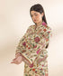 Unstitched Women's Embroidered Lawn Beige Shirt Trousers